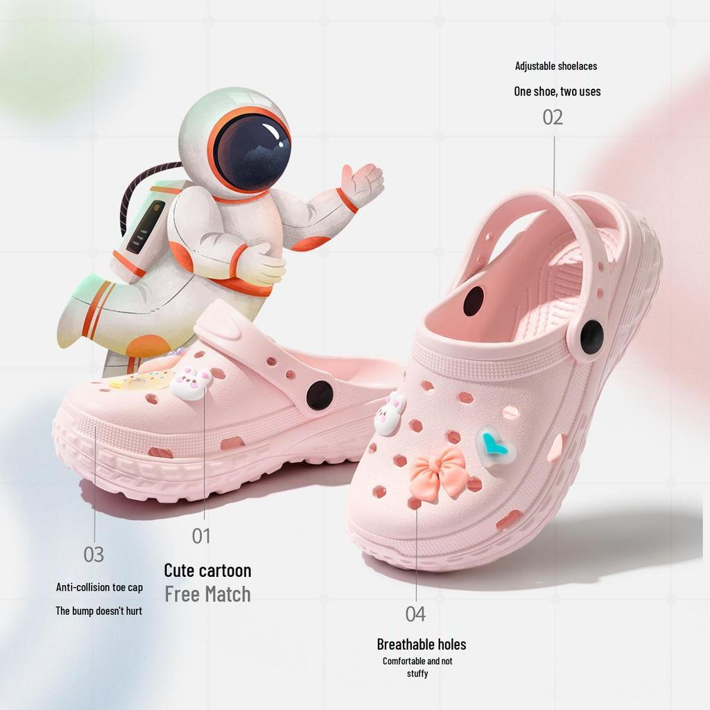 Sommer 2025 Rutschfeste Sandalen mit weicher Sohle für Mädchen, Eltern-Kind-Sandalen für den Außenbereich und den Strand