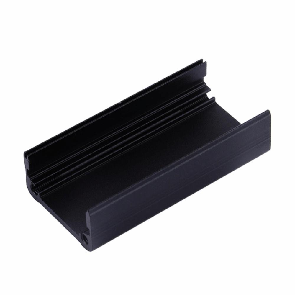 1,97x0,98x0,98 palce Extrudované hliníkové pouzdro 50x25x25mm Hliníkové pouzdro pro elektronické chlazení Chladicí design Černé