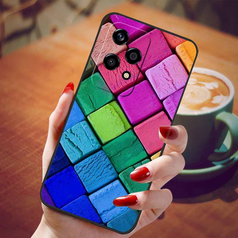 For Honor 200 Lite Case Soft Silicone Fashion Marble TPU Phone Cases for Honor200 Lite 200Lite Cover Capa 6.7'' Shockproof Shell