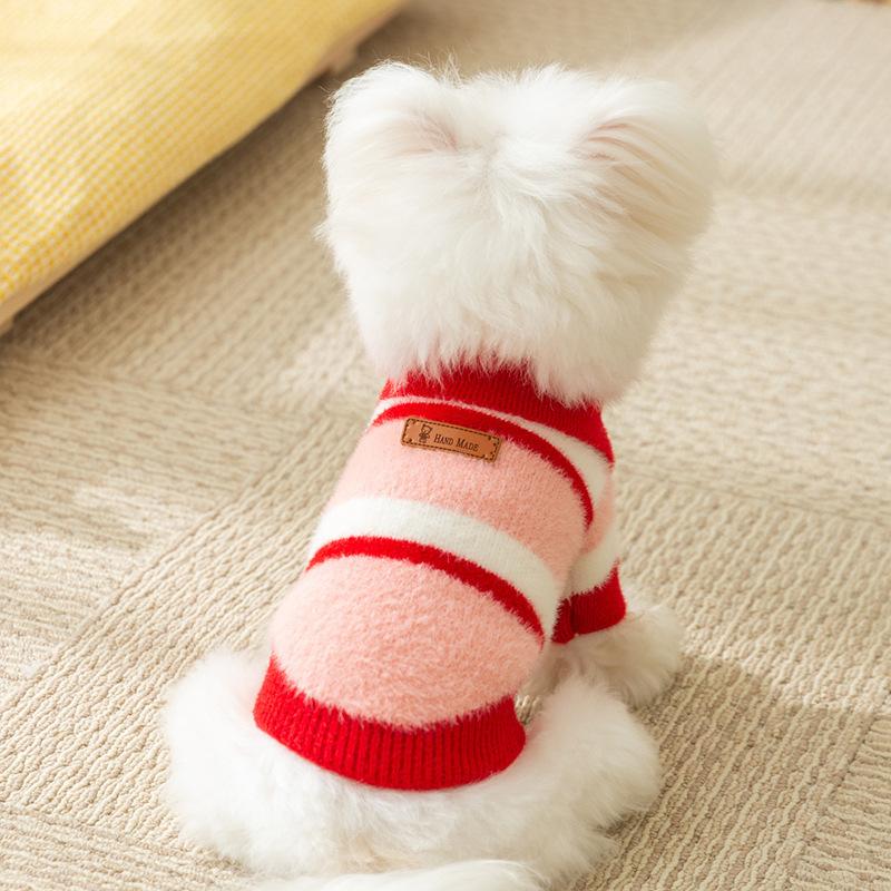 Autumn and Winter Puppy Dog Clothes Thickened Warm Sweater Teddy Bear Small Dog Cat Pet Clothes