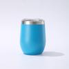 12oz Insulated Eggshell Stainless Steel Wine Glass (U-Shaped, Large Belly)
