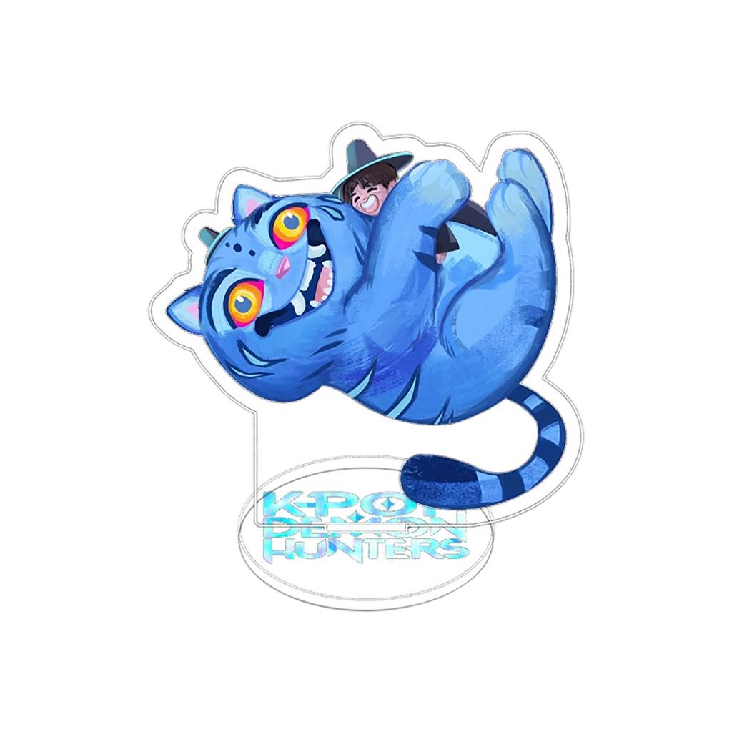 Blue Cat Transparent Double-Sided Acrylic Desktop Ornament