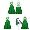 Fairy Tail Wendy Marvell Cosplay Costume For Anime Role Play With Spandex Material For Women