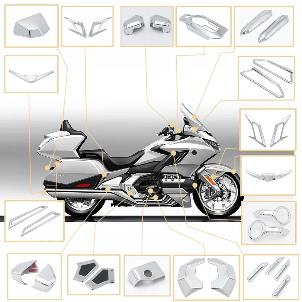 Honda Gold Wing F6B GL1800 2018 Front & Rear Chrome Trim Decorative Covers