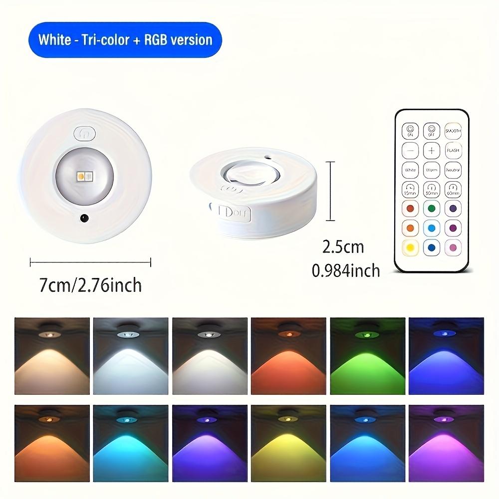 Remote Sensor Smart Night Light, Rechargeable LED, Dimmable, Magnetic Wall Light, RGB Gradient Ambient Light