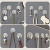 Acrylic Transparent Hook Strong Adhesive Kitchen Living Room Bathroom Wall Multifunctional Towe Key Clothes Hats Storage