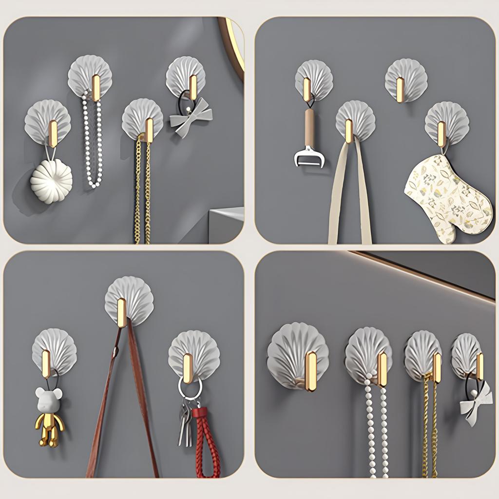 Acrylic Transparent Hook Strong Adhesive Kitchen Living Room Bathroom Wall Multifunctional Towe Key Clothes Hats Storage