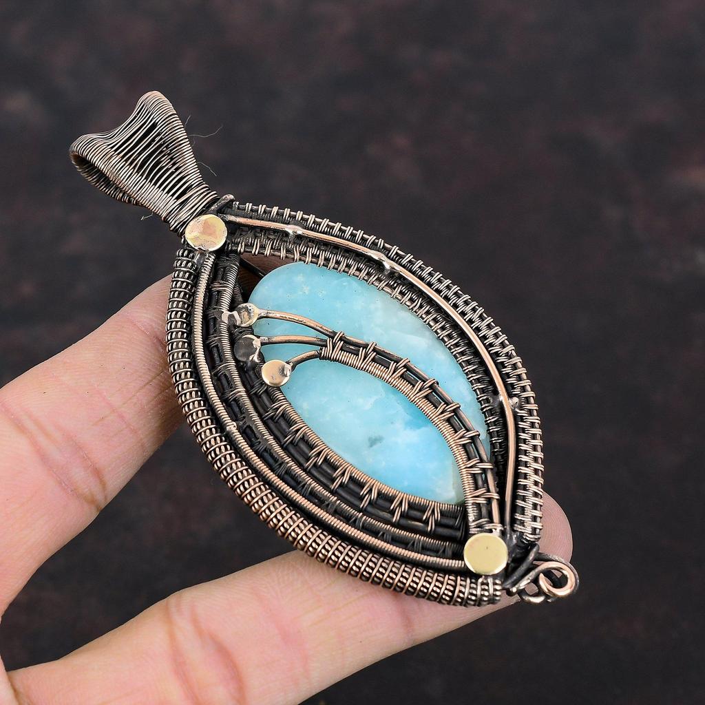 Pandantiv Hemimorfit Bijuterii Înfășurate în Sârmă de Cupru Pandantiv cu Piatră Prețioasă Autentică Pandantiv Handmade din Sârmă Pandantiv din Cupru Pentru Cadou Pandantiv Înfășurat în Sârmă