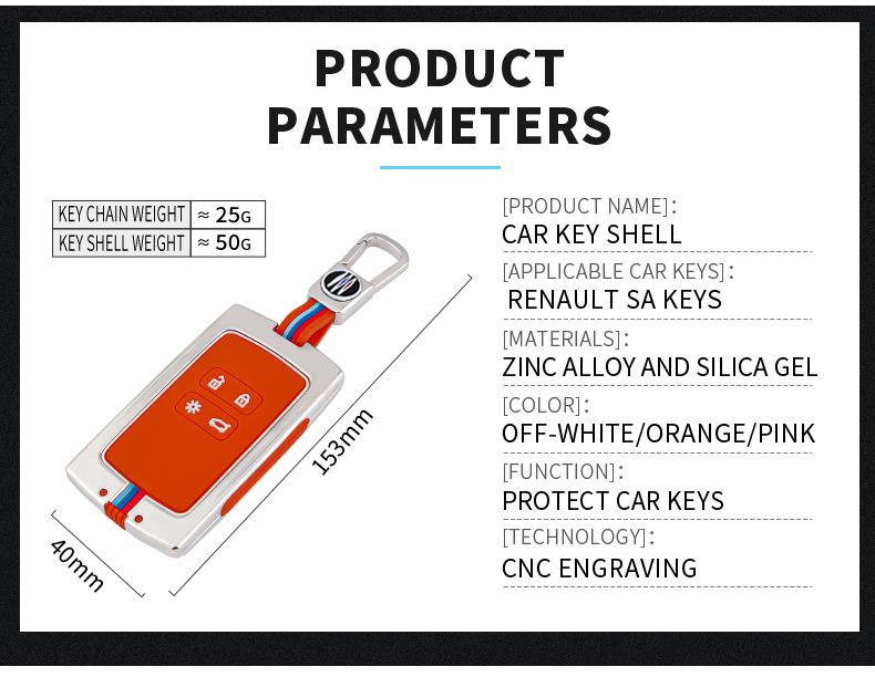 Dongfeng Renault Koleos Premium Key Case Cover