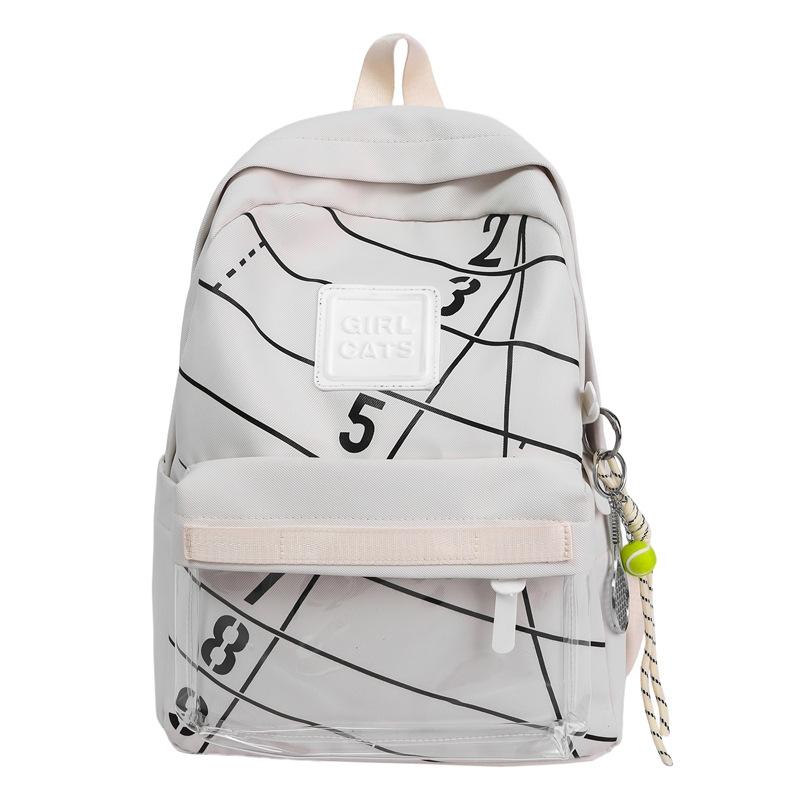 Schoolbag backpack men's simple and versatile high-value pain bag junior high school high school college student schoolbag large-capacity computer