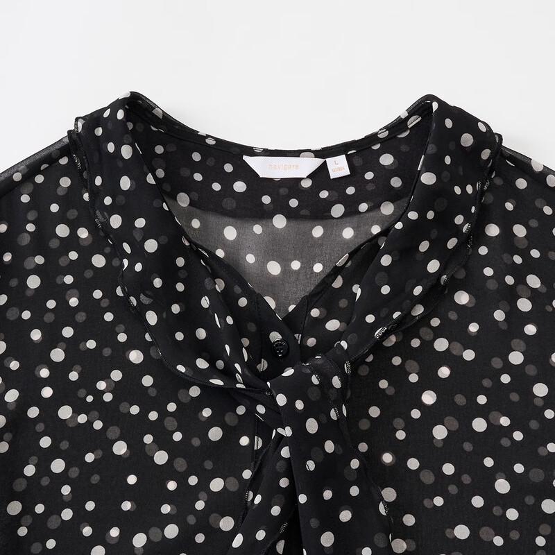 Women's Polka Dot Long Sleeve Shirt