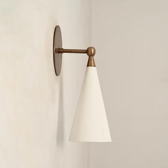 Wall Articulated Mid Century Modern Solid Antique Brass Sputnik Stilnovo light Fixture