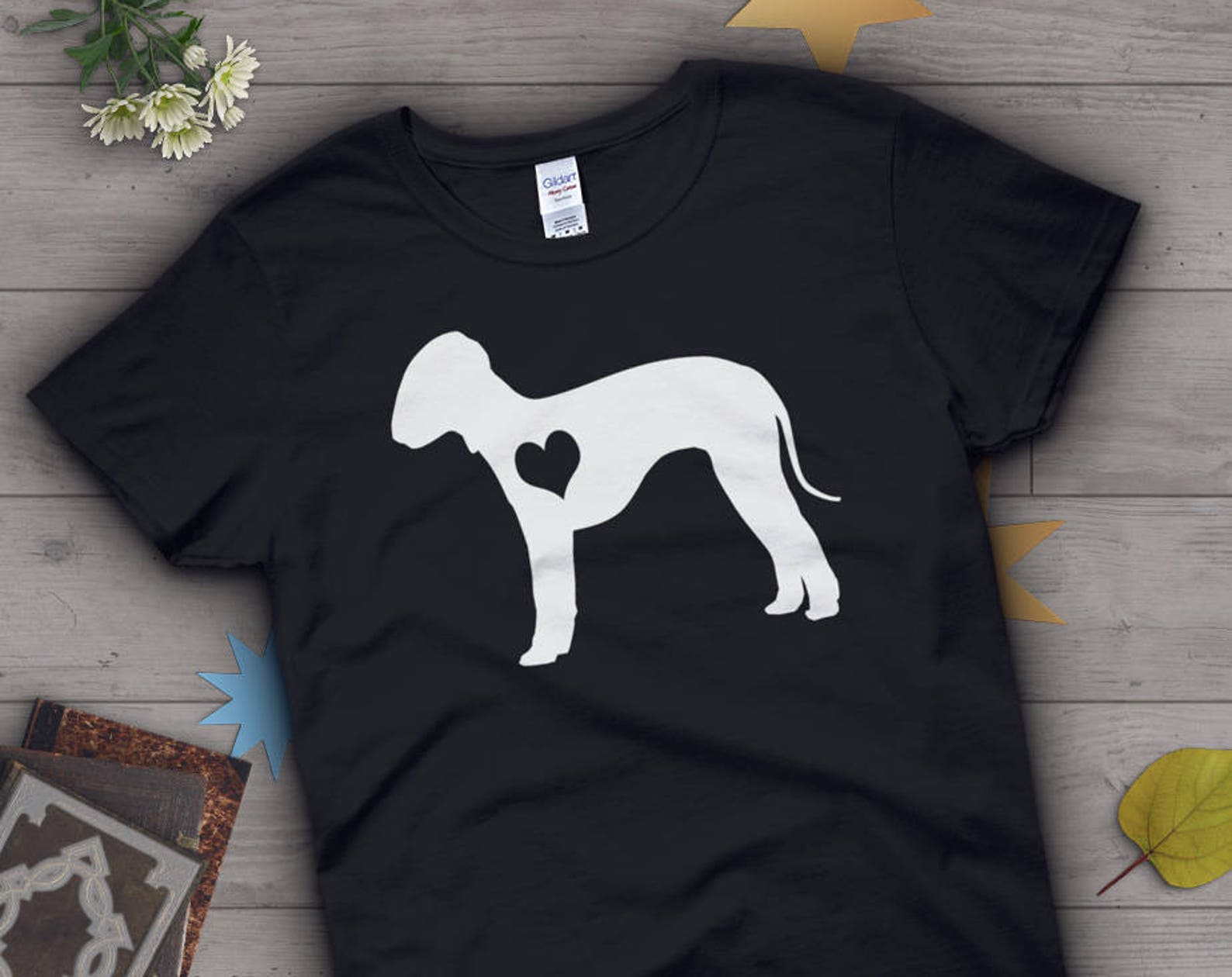 Bedlington Terrier Shirt, , Dog Lover Gift, Cute Bedlington Terrier Mom T-shirt, Dog Lover Tshirt, Pet Graphic Tee, Tops, Pink Blue 120