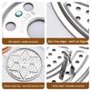 304 Stainless Steel Steaming Plate for Baozi and Dumplings - Round Steamer Sheet for Home Water Bath Use
