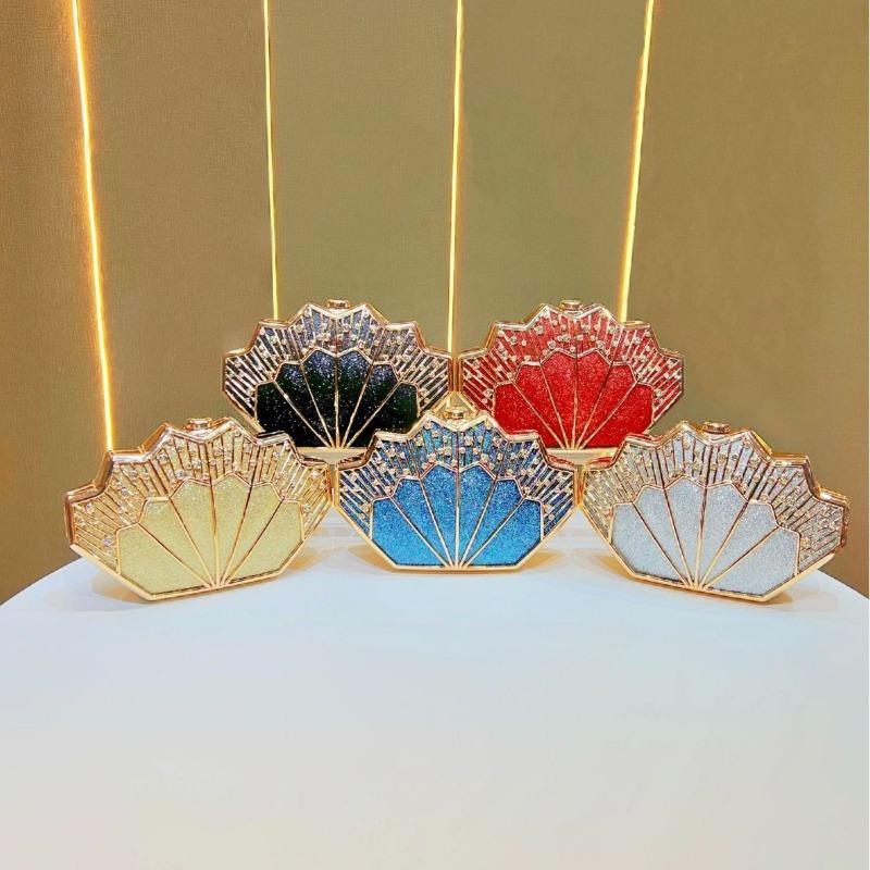 Diamond-encrusted Heavy Industry Clutch Bag, High-end Chinese-style Handbag, Single-shoulder Crossbody Dinner Bag