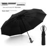 Men's XL 10-Rib Dual-Use Automatic Folding Umbrella for Sun & Rain