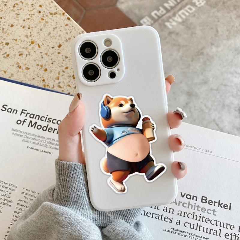 Creative Fun Sticky Animal Shape Car Bumper Stickers Decal Suitable For Stress Relief & Wall Protection Pressure Release