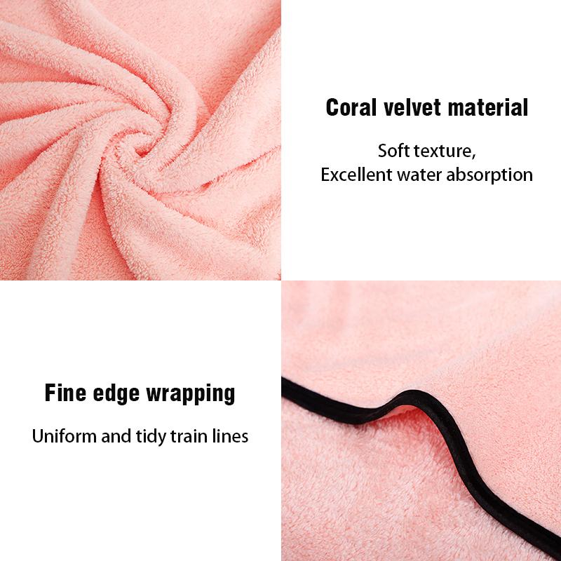 Multifunctional Large Thick Microfiber Bath Towel Quick-drying and Absorbent Beauty Salon Swimming Fitness Sports Towel