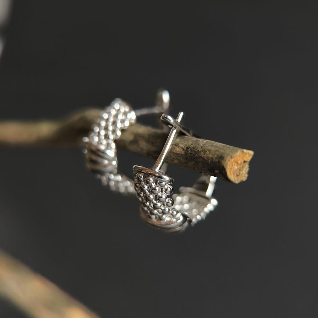 Silver Earrings Without Stones (2184317)