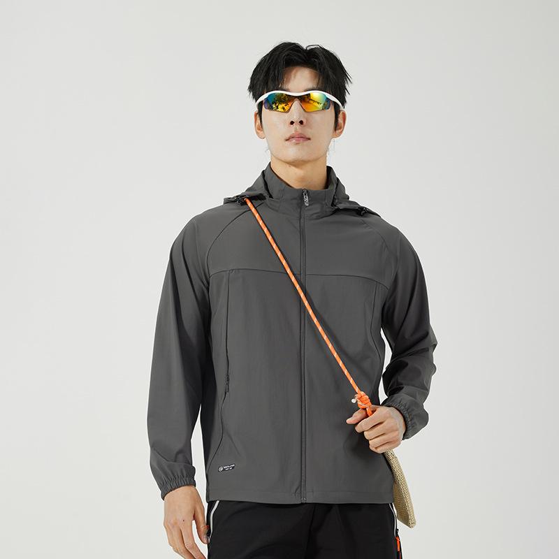Unisex UV Protection Ice Silk Jacket: Lightweight, Breathable, Customizable Logo for Summer Outdoor Wear