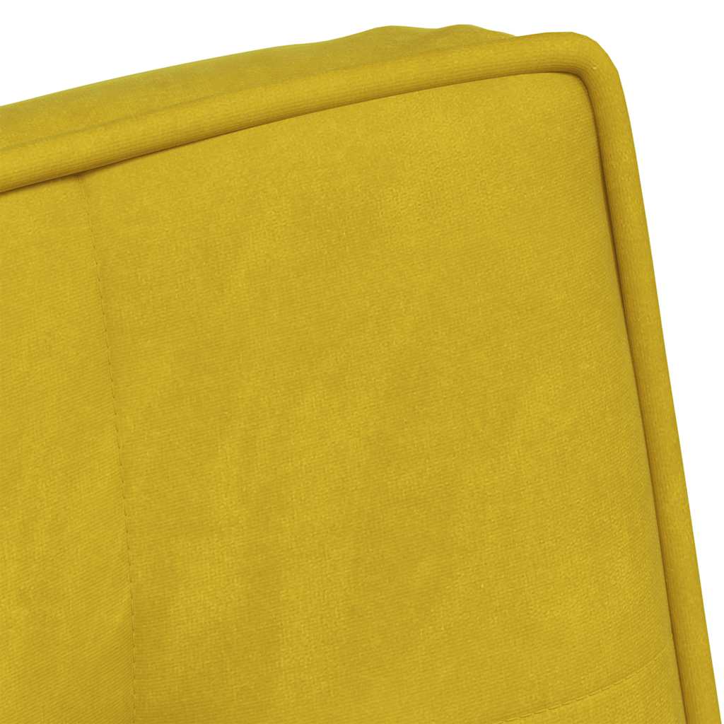 Relax Chair Yellow 64 x 74 x 84 cm Velvet