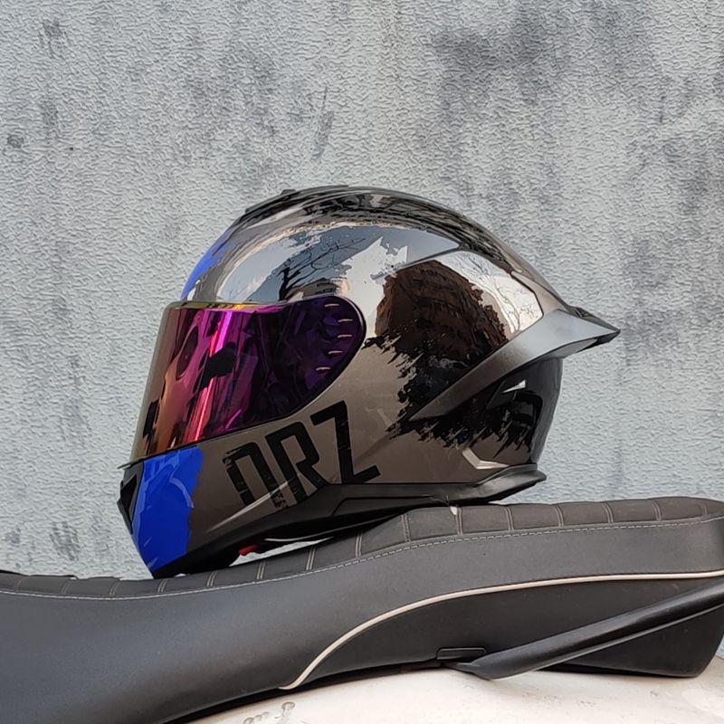 Orz Motorcycle Helmet Full Face Helmet 3c Certification Bluetooth Personalized Four Seasons General Motorcycle Outdoors Helmet
