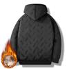 Men's Winter Lambskin Hooded Cotton-Padded Jacket - Plush, Thick, Plus Size