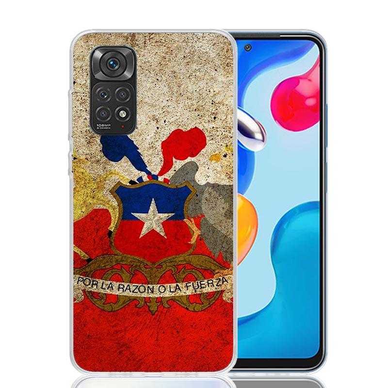 Chile Flag Phone Case For Xiaomi Redmi Note 13 14 15 Pro Plus 12S 12 14S 11S 11E 10 10S 11 11T 5G 4G Cover Coque Redmi Note 13 1