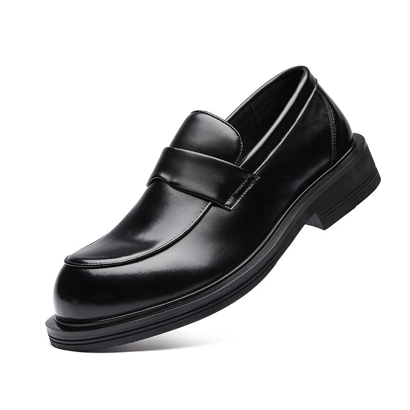 

Fashion All-match Mens Casual Shoes Genuine Leather Men Loafers Fashion Summer Slip on Shoes Ultra-light Male Walking Footwear Moccasins 44 чёрный