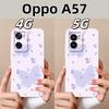 For Oppo A57 A57S A57E Case Cute Cartoon Soft Liquid Silicone Back Cover For Oppo A 57 4G 5G Full Protection Shockproof Bumper