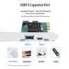 Qishao PCIe X4 To USB 3.1 Type-C Dual Port Expansion Card