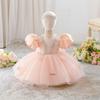 2026 New Style Baby Girl 1st Birthday Princess Dress - Puffy Skirt for Piano Performance