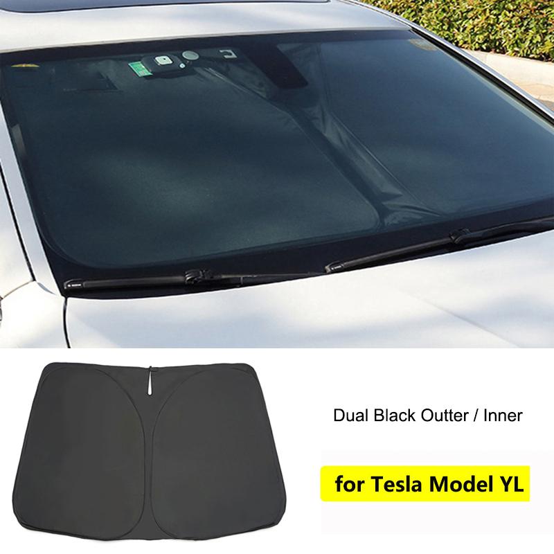 For Tesla Model 3 Y S X YL Juniper 2025-2020 2026 Thicken Front Windshield Sunshade Sun Shade Anti-UV Sun Shading Screen CoverWindshield Sunshades 1
