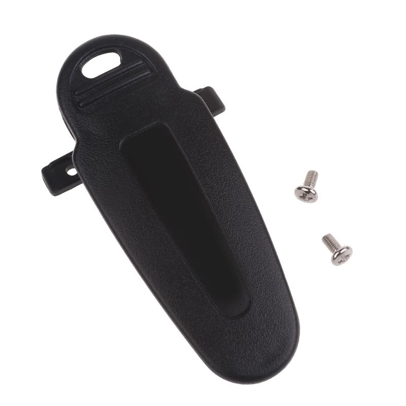 

Portable Walkie Talkie Belt Clips, Black Plastic Clamp Clip for TK3360 TK3173 TK-3170 TK3160 TK3140 TK-2360 TK-2170 1