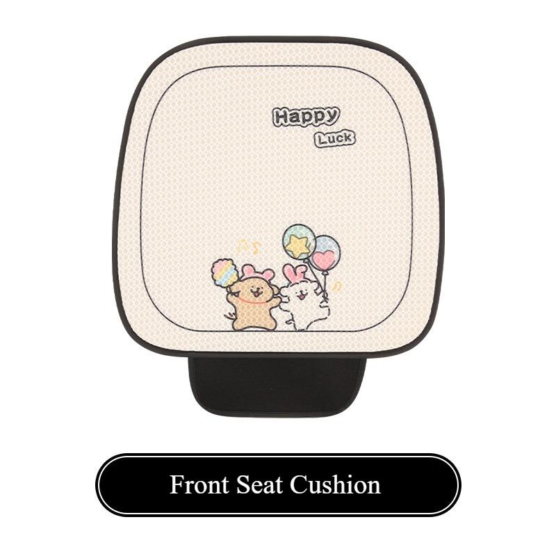 Cute Line Dog Breathable Summer Universal Car Seat Cover Cartoon Puppy Four Seasons Universal Seat Cushion