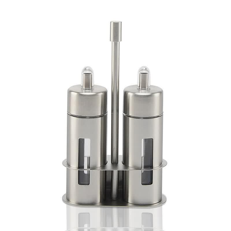 Shengjia 304 Stainless Steel Condiment Bottle Set