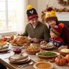 Acrylic Knitted Beanie Hat Warm Embroidered Beanies Funny Thanksgiving Hat  Themed Party