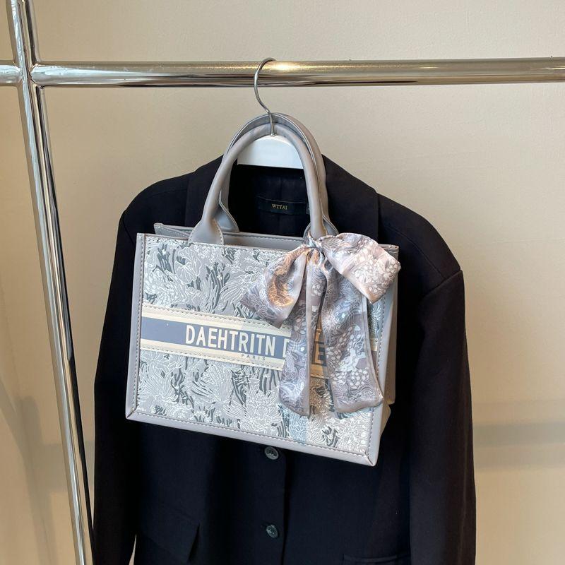 

Women s Bag Fashionable Super Hot All-Matching Satchel Underarm Bag Grey small size