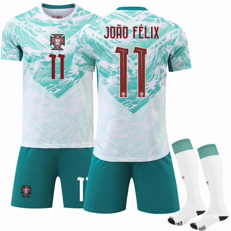 

2026 FIFA World Cup Portugal Away #11 JOÃO FÉLIX Sport Training Jersey Set with Socks Teens Kids Adults Football Kits XXXL