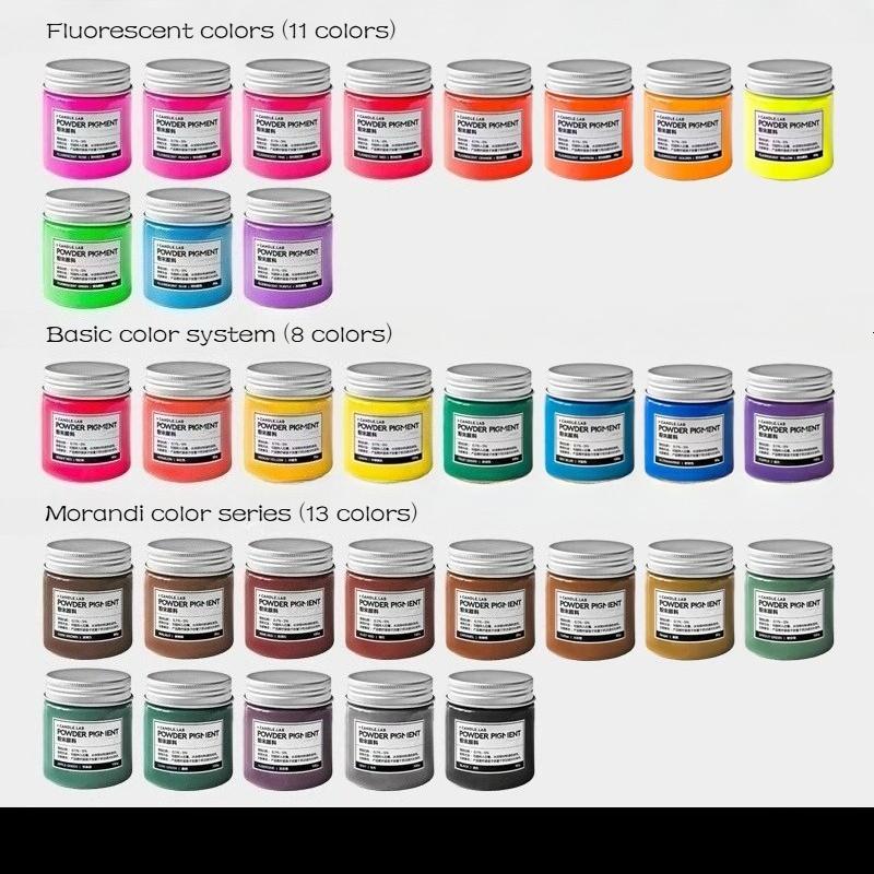 Gypsum Colored Pigments Morandi Fluorescent Dyes Rich Color Good Dispersion for Sculptures Teaching Models Candle Crafts