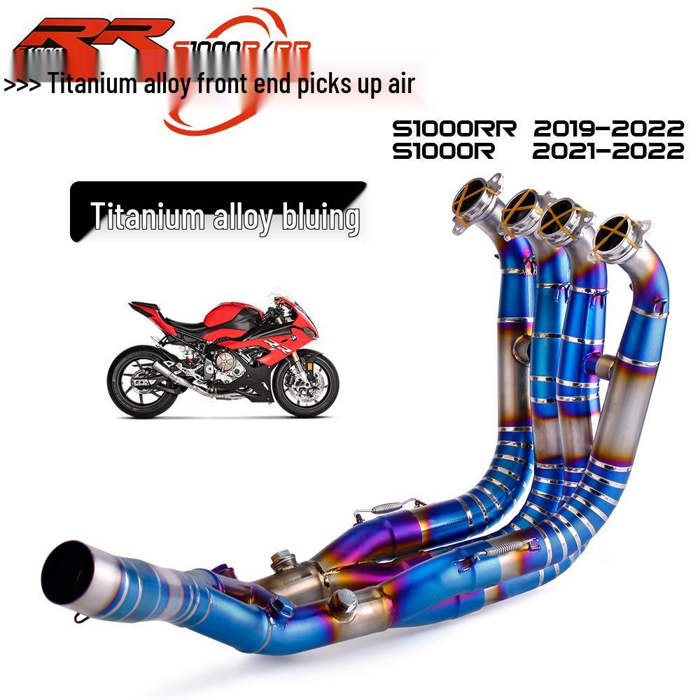 Stainless Steel & Titanium Exhaust Pipe for S1000RR Motorcycle (2019-2023)