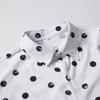Polka Dot Star Printing  Dress Shirt for Men's Button Down Long Sleeve Casual Business Shirts