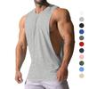 Summer Men's Solid Color Sports Sleeveless Vest T-Shirts
