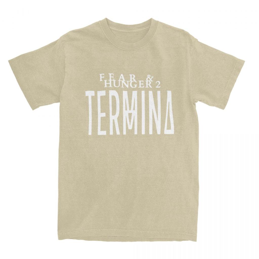 T Shirt Fear And Hunger Termina Cotton T-Shirts Video Game Hipster Tshirt for Couple Summer Y2K Casual Casual Short Sleeve Tops