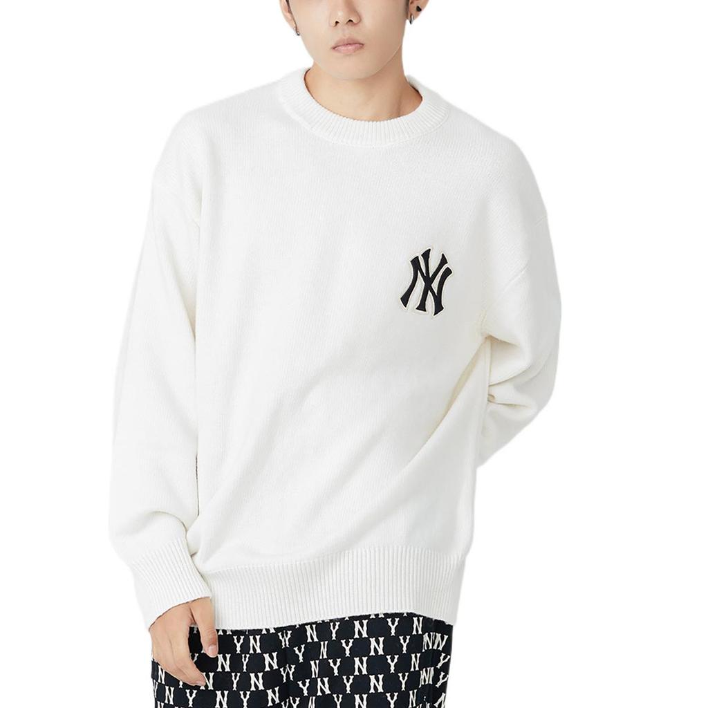 MLB New York Yankees Sweaters Unisex Cream Crew Neck Moderate Other 3AKPB0126-50CRS