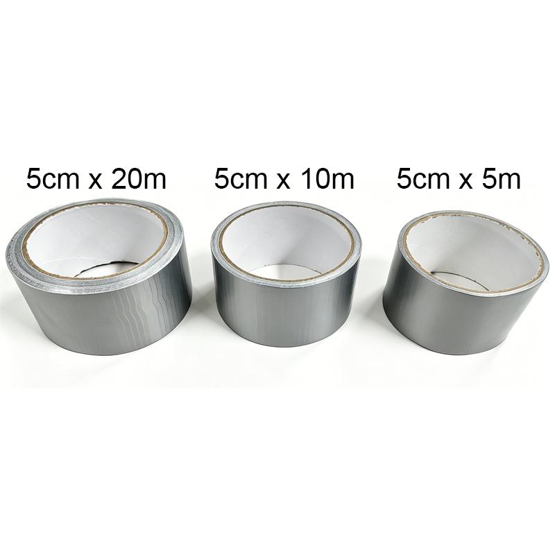 5/10/20M Duct Tape Heavy Duty Waterproof Strong Adhesive Silver No Residue Adhesive For Home Repair Use Carpet Binding Bundles