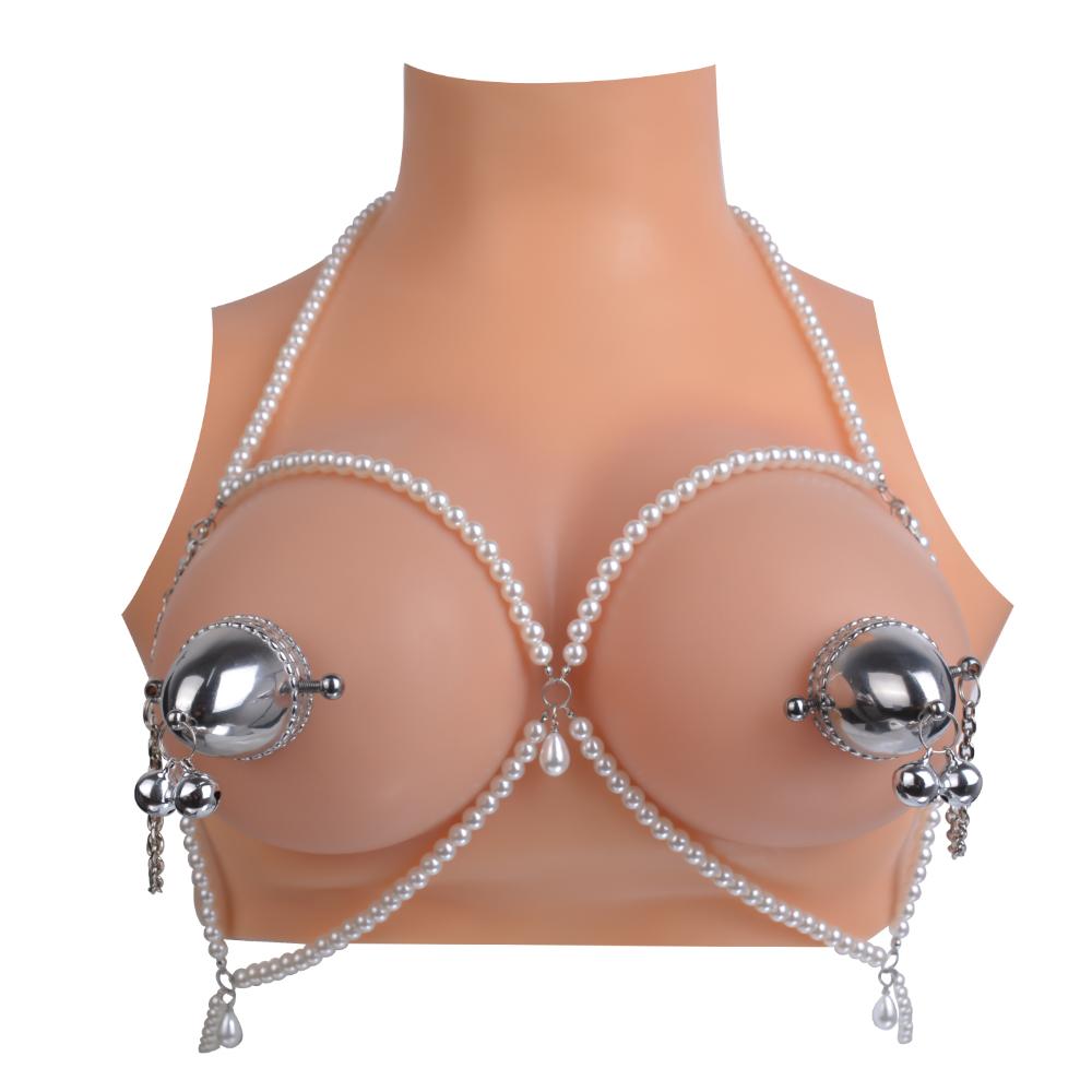 Bdsm Bondage Sex Products of Metal Nipple Clamp with Metal Chain for Women Fetish Steel Nipple Men Metal Bell Breast Clamps