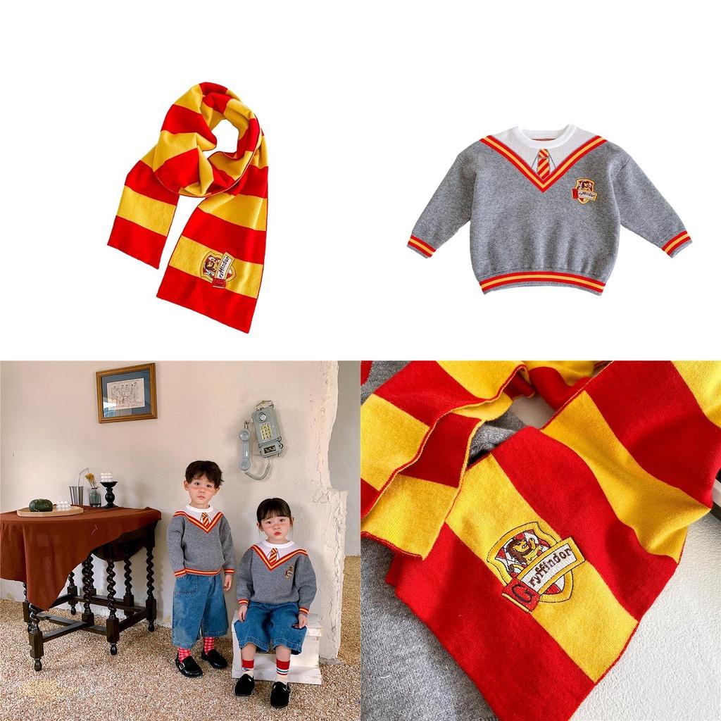 Harry-Potter-inspiriertes Herbst-Winter-Cosplay-Kostüm für Kinder: Niedlicher und stilvoller britischer Weihnachtsumhang