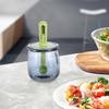 Retractable Spoon Glass Seasoning Bottle Moisture Proof Salt Storage Box Spice Container  Home Use