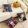 High School DxD AAkeno Himejima Square DoubleSided printed Pillow Case Bedroom Bedside Pillow Sofa Cushion Cover Gift